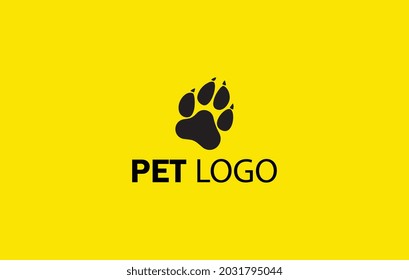 Paw Logo design vector illustration design template