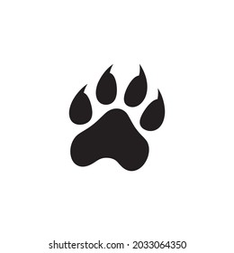 Paw Logo design vector illustration design template