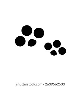 paw logo icon illustration flat
