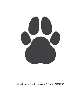 paw logo icon of pet vector template