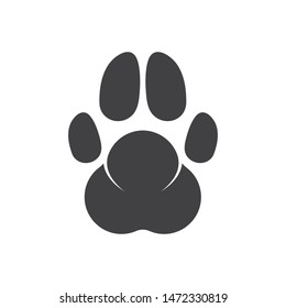 paw logo icon of pet vector template