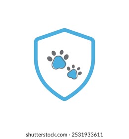 Paw logo icon vector template