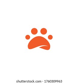 Paw logo illustration vector template
