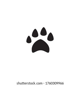 Paw logo illustration vector template