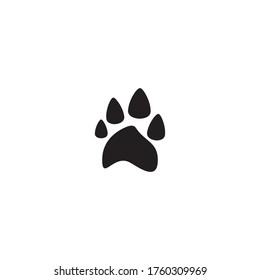 Paw logo illustration vector template