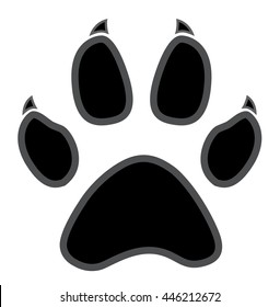 paw logo silhouette