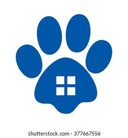 paw logo vector.
