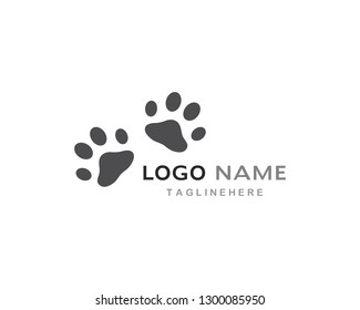 Paw logo vector template