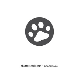 Paw logo vector template
