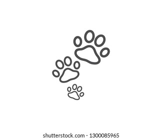 Paw logo vector template