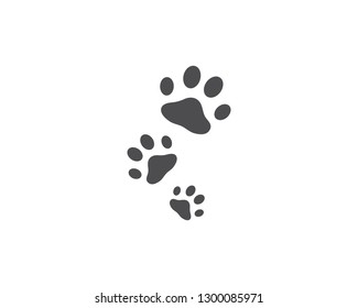 Paw logo vector template