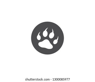 Paw logo vector template