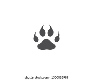 Paw logo vector template