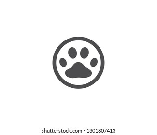 Paw logo vector template