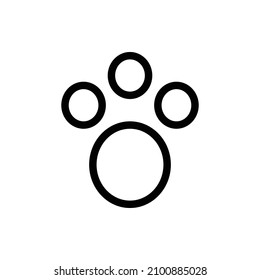 Paw Outline Icon. Paw Icon