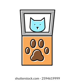 paw pals paw print kit color icon vector. paw pals paw print kit sign. isolated symbol illustration