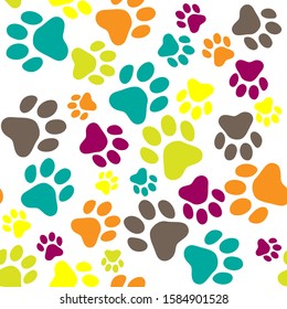 Paw pattern  seamless