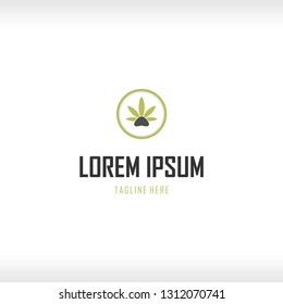 Paw Pet Leaf Marijuana Abstract Creative Business Logo