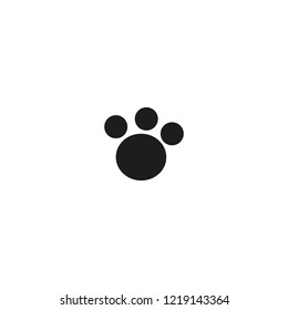 Paw print. Animal paw. Footprint, footstep Vector illustration eps 10