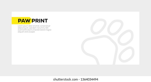 PAW PRINT BANNER CONCEPT