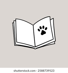 Paw Print Book Or Notebook