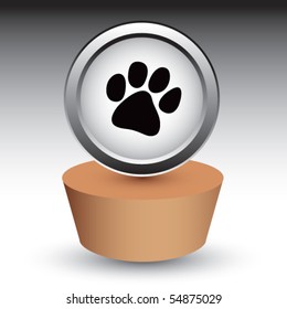 paw print  brown patch