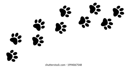 506 Stock illustration paw footprint Images, Stock Photos & Vectors ...