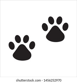 Paw Print Couple Vector Icons Vector Stock Vector (Royalty Free ...