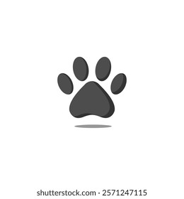 Paw Print Design icon logo