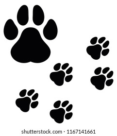 paw print dog
