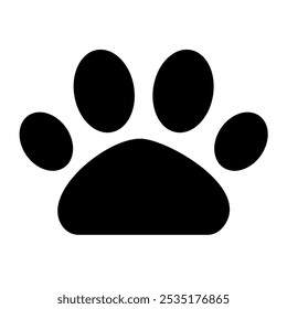 Paw print dog and cat Vector. footprint dog icon. Paw icon vector illustration. 