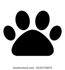 Paw print dog and cat Vector. footprint dog icon. Paw icon vector illustration. 