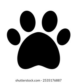 Paw print dog and cat Vector. footprint dog icon. Paw icon vector illustration. 