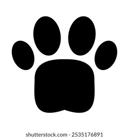 Paw print dog and cat Vector. footprint dog icon. Paw icon vector illustration. 