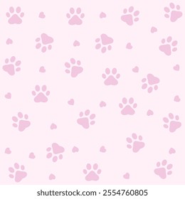 Paw print dog and cat Vector. footprint dog icon. Paw icon vector illustration.