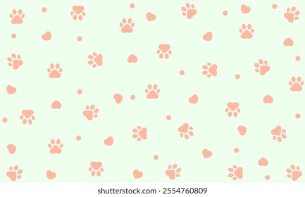 Paw print dog and cat Vector. footprint dog icon. Paw icon vector illustration.