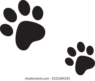 Paw Print, Dog Paw, Paw Icon, Paw Vector, Dog Print, Pet Clinic Wallpaper, Vector Illustration Background