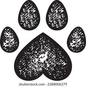 Paw print dog texture, Dog love