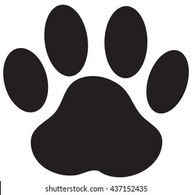 Paw Print Dog Paw Vector
