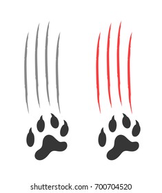 Paw Print. EPS 10. Vector illustration