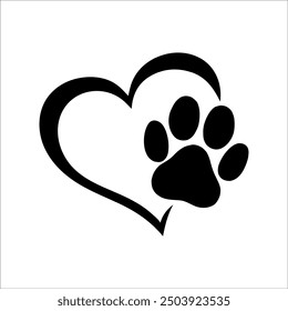 Corazón de la impresión de la pata, mamá de piel, mamá del perro, mamá del perro, huellas de la pata, citas del perro, amante del perro, archivo de corte de Cricut, archivos de Vector para Cricut