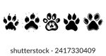 Paw print icon. Animal symbol, vector