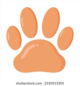 Paw print icon. Cat footprint. Cat and Dog paw. Paw print flat icon. Paw prints.