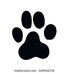 Paw print icon. Isolated vector.