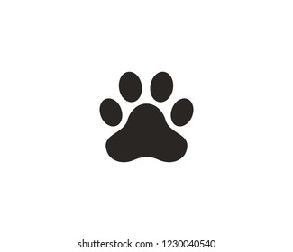 Paw print icon sign symbol