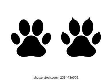 Paw print icon simple design