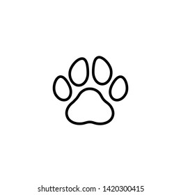 Paw Print icon symbol Vector