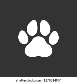 Paw Print icon. symbol for web site Computer and mobile vector.