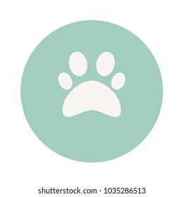 Paw Print icon. Vector