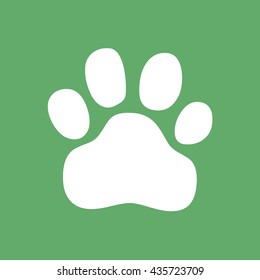 Similar Images, Stock Photos & Vectors of Paw Print. Flat design style